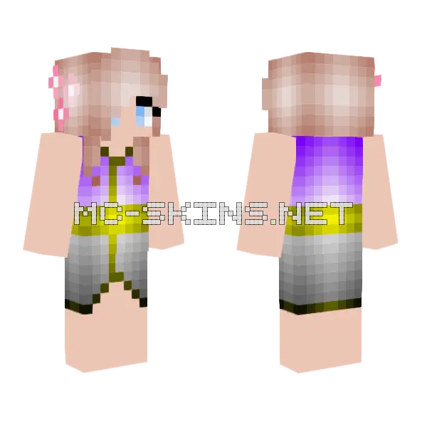 Bravery To Accept The Changing World Minecraft skin, front and back