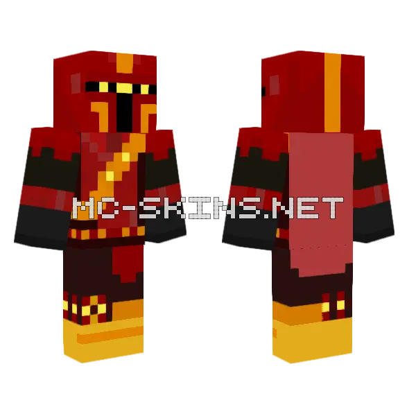 Brawlhalla Mandalorian Armageddon Minecraft skin, front and back