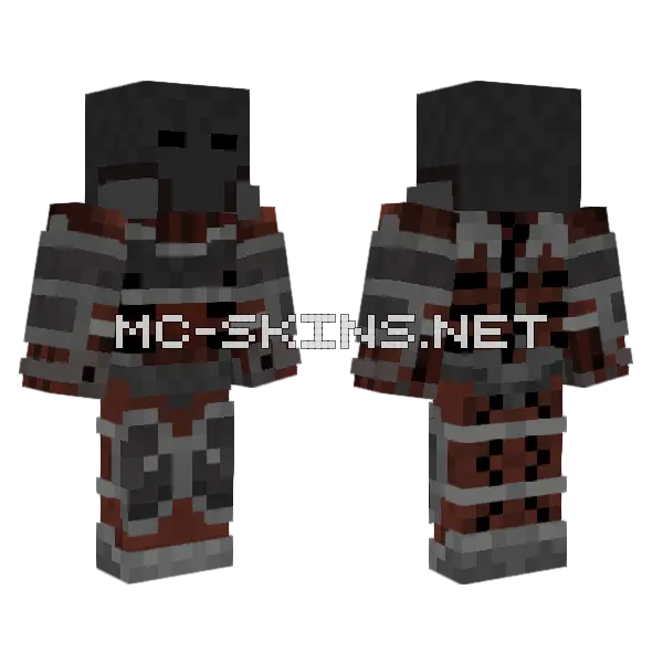 Breach V2 Minecraft skin, front and back