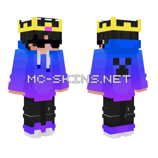 Breachymc Reborn Minecraft skin, front and back