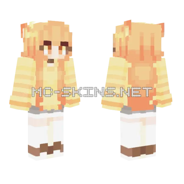 Bread 3 Minecraft skin, front and back