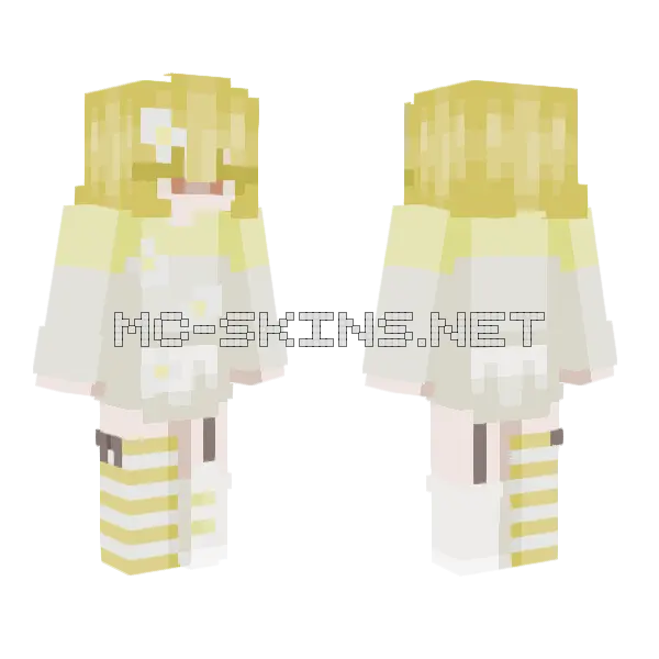 Breakfast Girl Minecraft skin, front and back