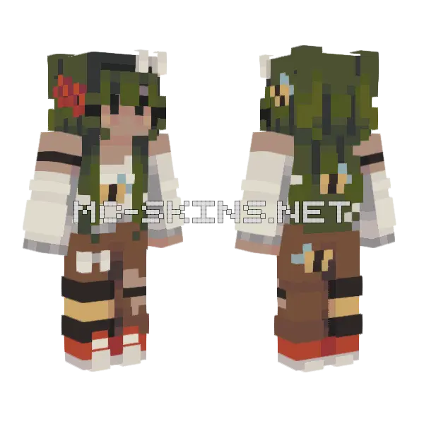 Breath In The Dust Minecraft skin, front and back