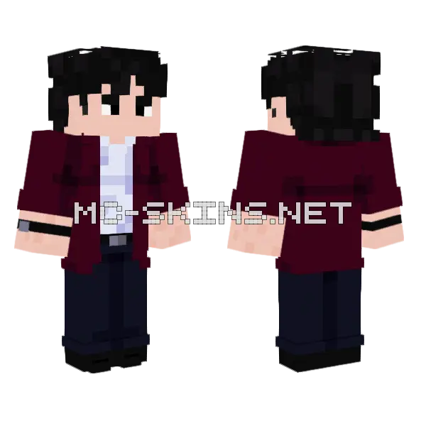 Brian Moser Minecraft skin, front and back
