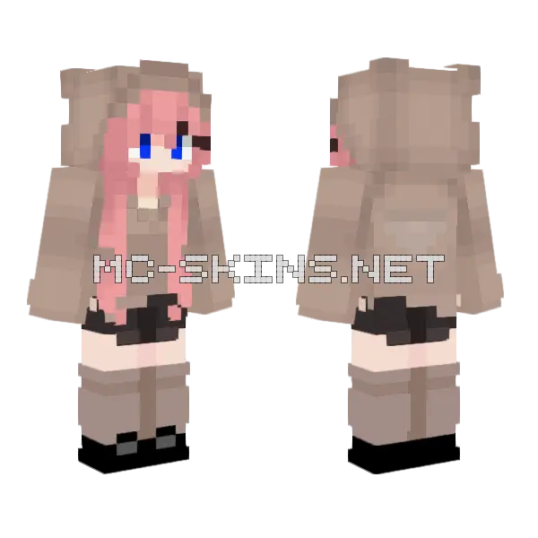 Bridget Hurley Minecraft skin, front and back