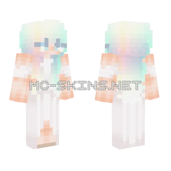 Bright Summer Feeling Minecraft skin, front and back