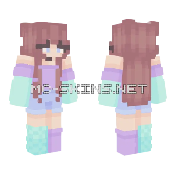 Brighter Than My Future Minecraft skin, front and back