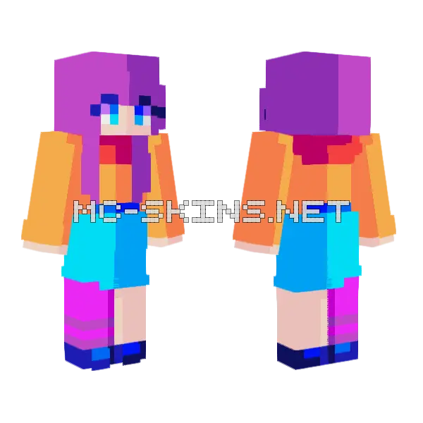 Bringing Joy Minecraft skin, front and back
