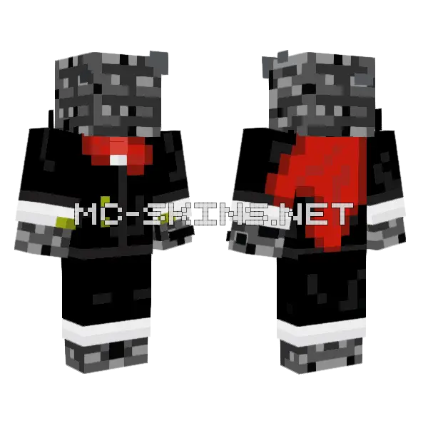 Brock Bedrock Toughest Man Minecraft skin, front and back