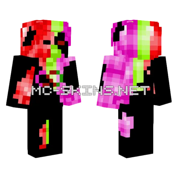 Brocken Balance Steve Minecraft skin, front and back