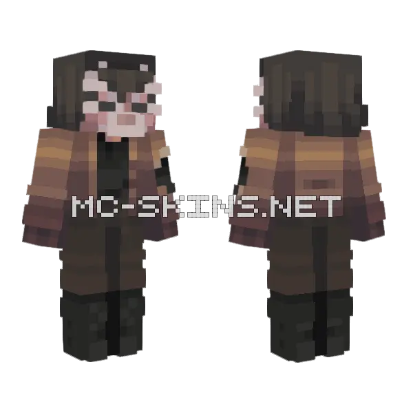 Broken 08 Minecraft skin, front and back