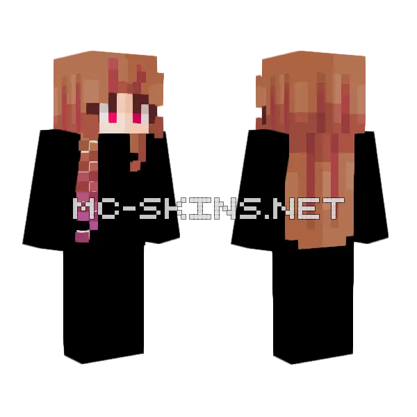Broken Heart HB Minecraft skin, front and back