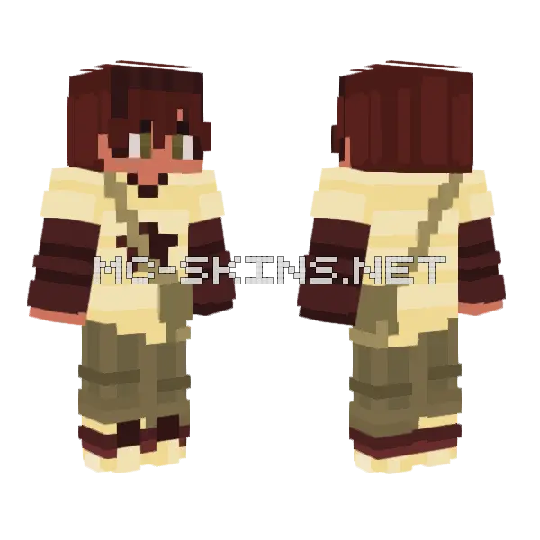 Broken Heart Left Minecraft skin, front and back