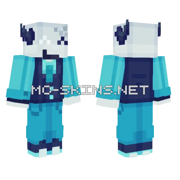 Broker Phighting Minecraft skin, front and back