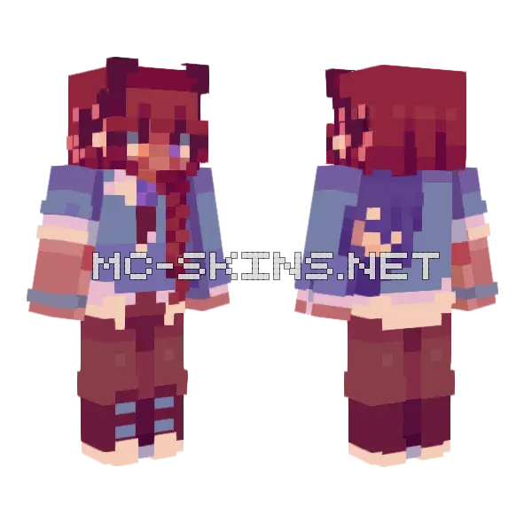 Bron Girl Minecraft skin, front and back