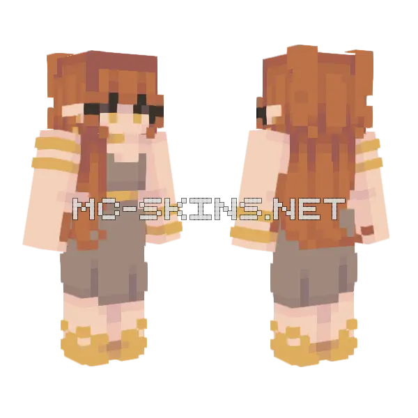 Bronze Skin Minecraft skin, front and back