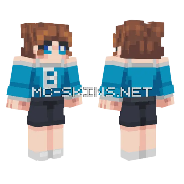 Brook 2 Minecraft skin, front and back