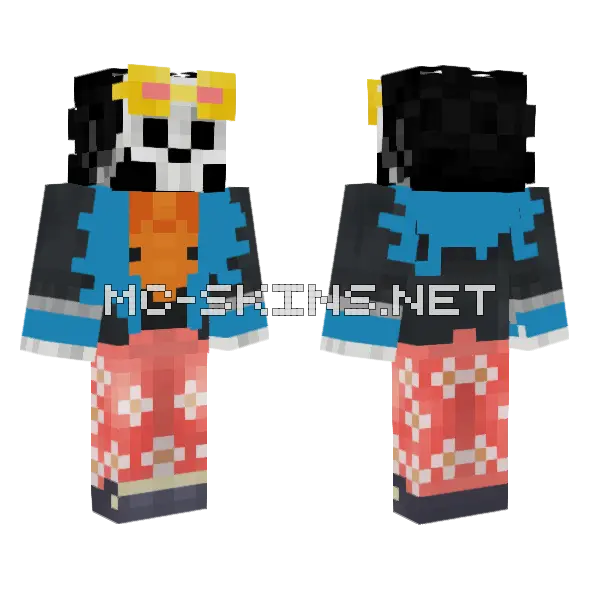 Brook Hawaiian Shirt Minecraft skin, front and back