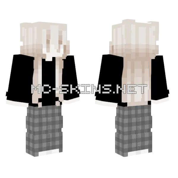 Brown and White Outfit, front and back