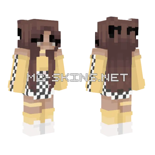 Brown Bear Pajamas Minecraft skin, front and back