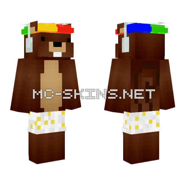 Brown Bear Pajamas, front and back