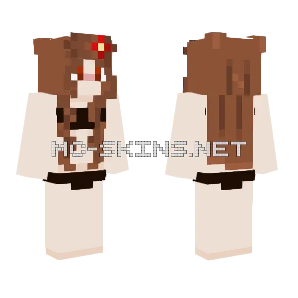 Brown Bear Skin Minecraft skin, front and back