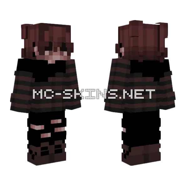 Brown Bear Skin Minecraft skin, front and back