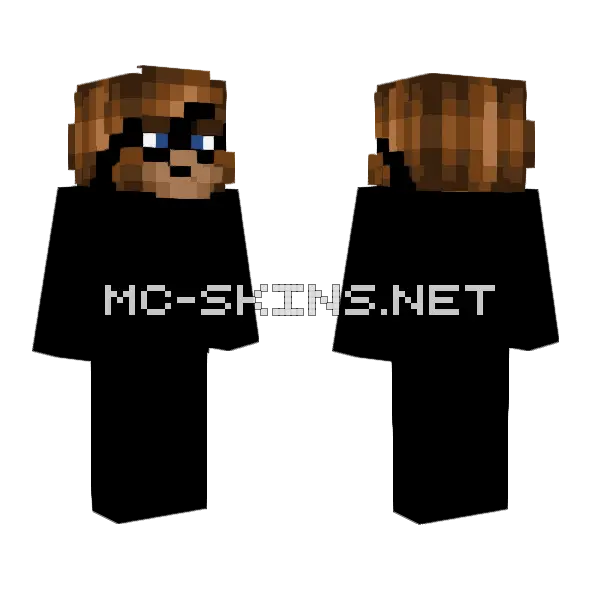 Brown Beard Man Minecraft skin, front and back