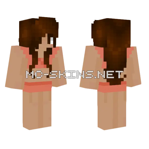 Pink Swimsuit Girl, front and back