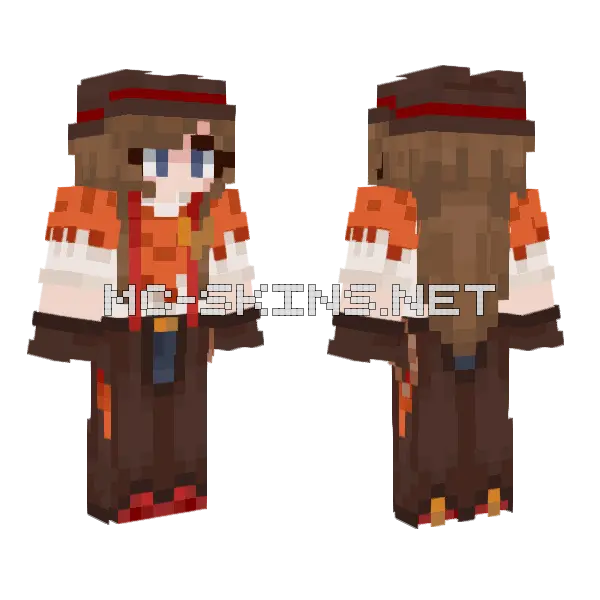 Brown Cake Witch, front and back