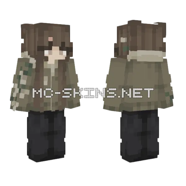Brown Camo Outfit, front and back