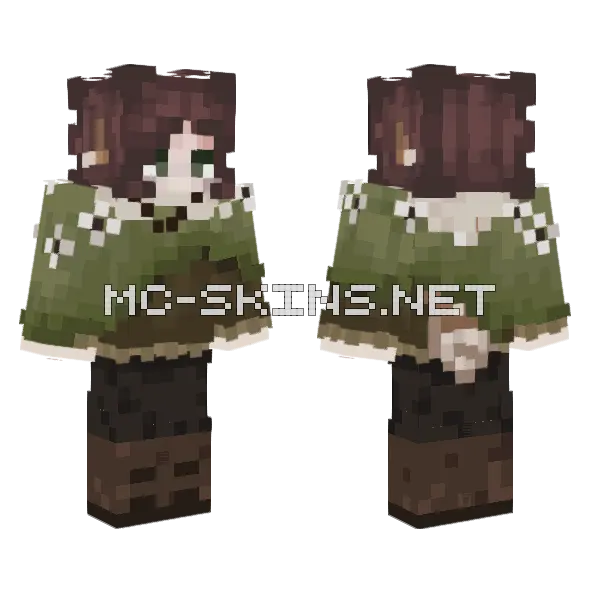 Brown Cat Girl, front and back