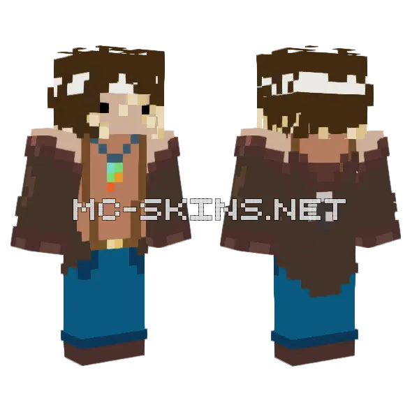 Brown Cowboy Outfit, front and back