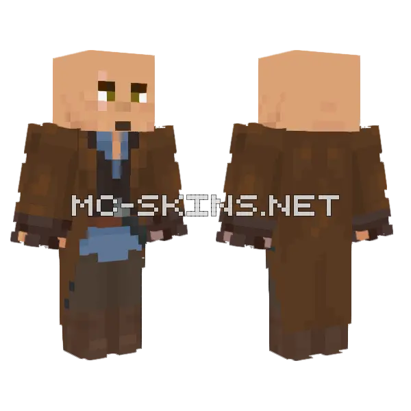 Brown Farmer Outfit, front and back