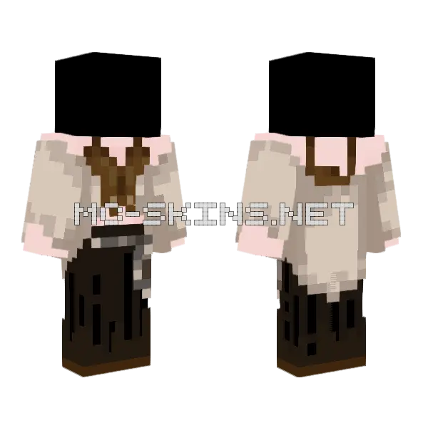 Brown Fur Suit, front and back