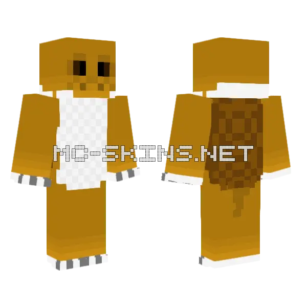 Brown Giraffe Skin Minecraft skin, front and back