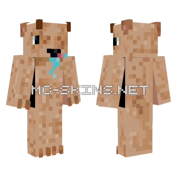 Brown Goat Minecraft skin, front and back