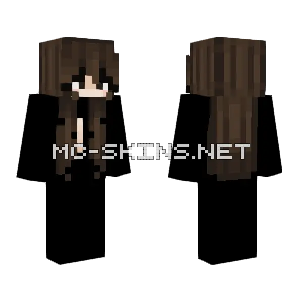 Brown Hair Base Minecraft skin, front and back