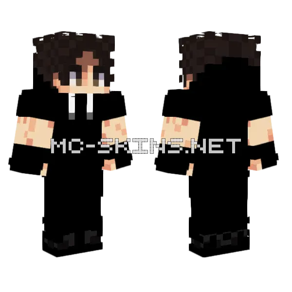 Brown Hair Boy, front and back