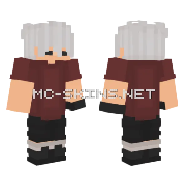 Brown Hair Girl Minecraft skin, front and back