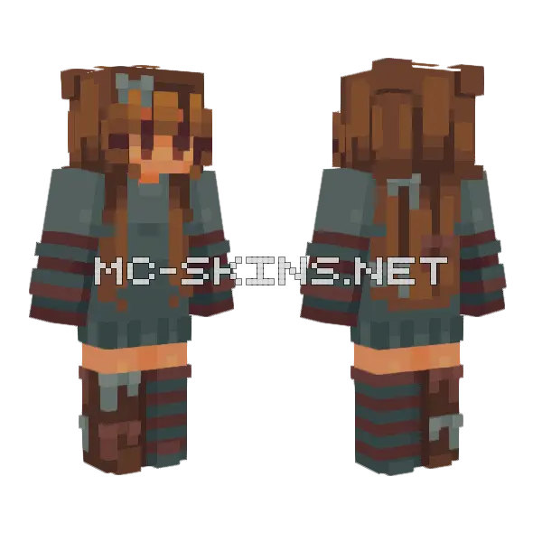 Brown Hair Girl, front and back
