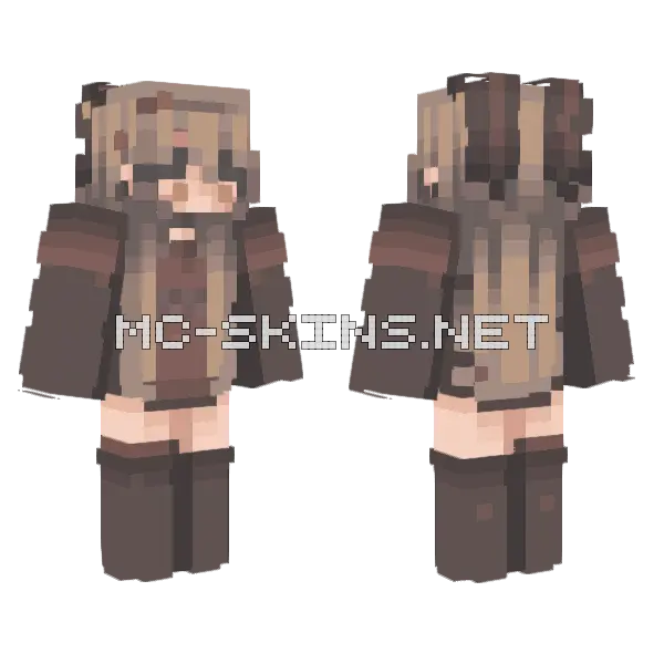 Brown Hair Girl, front and back