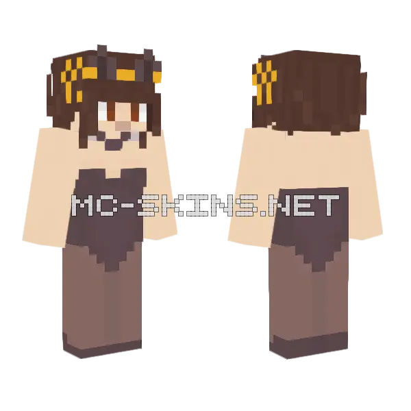 Brown Haired Adventurer, front and back