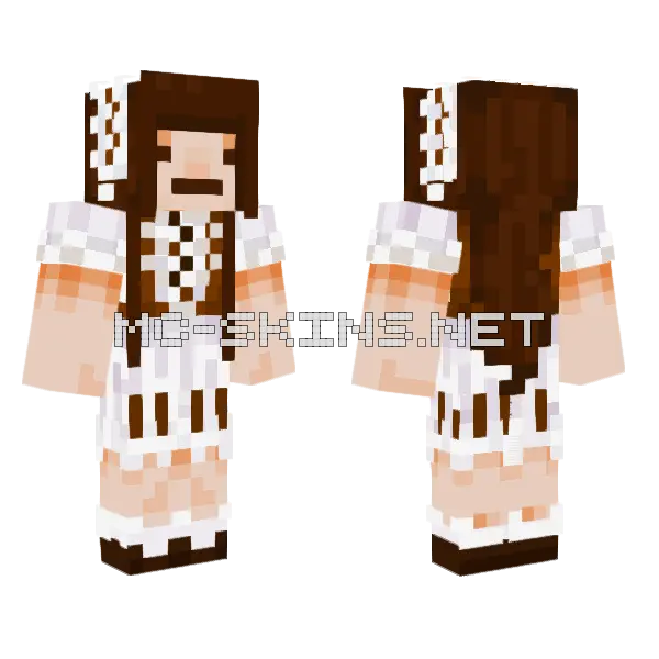 Brown Haired Baker, front and back