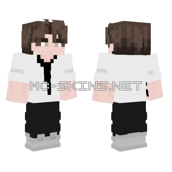 Brown Haired Boy, front and back
