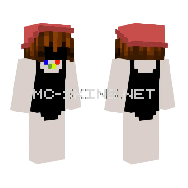 Brown Haired Boy, front and back