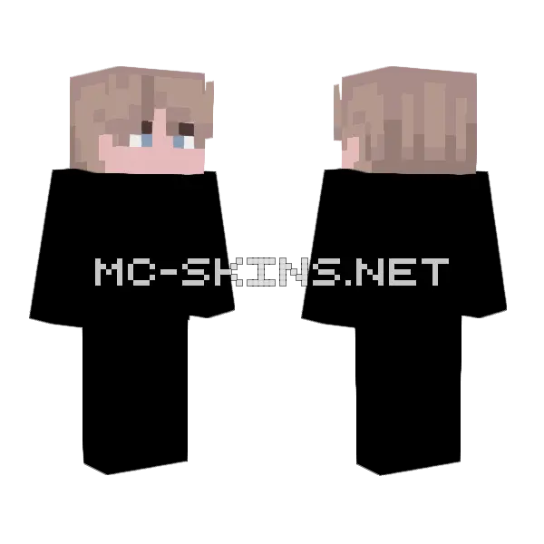Brown Haired Boy Minecraft skin, front and back