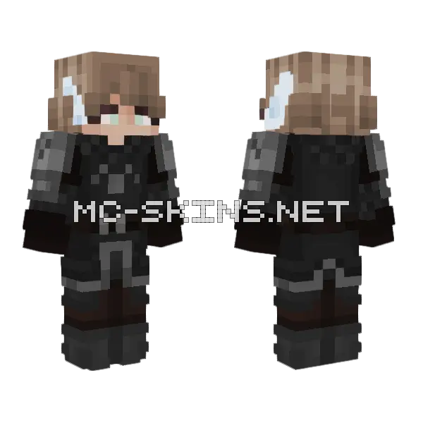 Brown Haired Boy, front and back