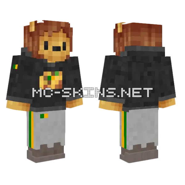 Brown Haired Boy, front and back