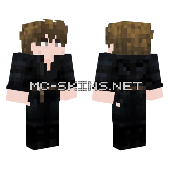 Brown Haired Boy Minecraft skin, front and back